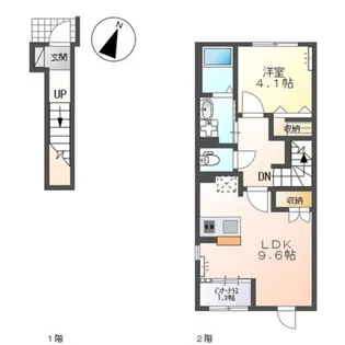 岡山県岡山市中区桑野【アパート】の間取り