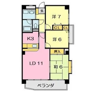 フロム エミコ【3階】の間取り