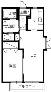 クレール茅ヶ崎【1階】の間取り
