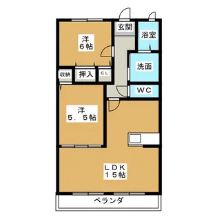 ハートフル柚子【3階】の間取り