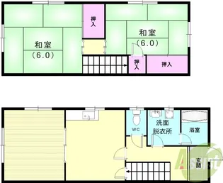 YOKハイム1【1階】の間取り