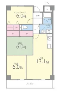 グレイスコート深井【3階】の間取り