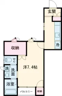 本町山岸ハイツ【1階】の間取り