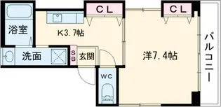 KSマンション【4階】の間取り