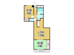 エクセル甲子園口【2階】の間取り