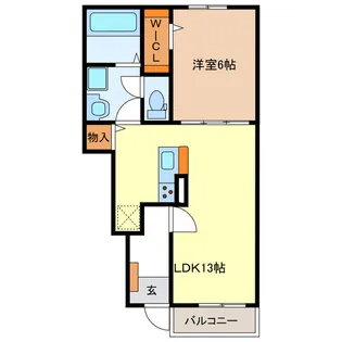 クレメントII【1階】の間取り