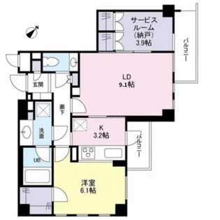 ドゥーエ千石【3階】の間取り