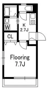 メゾンラ・メール【1階】の間取り