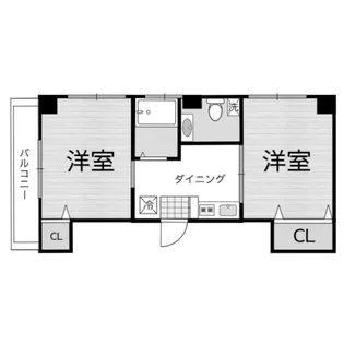 北町村上マンション【4階】の間取り