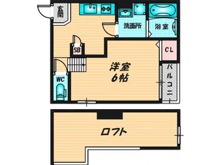 1Kの間取り画像