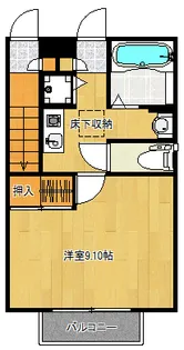 シーサイドフラット【1階】の間取り