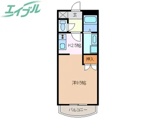 ユーミー日永マンション【1階】の間取り