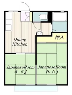 神奈川県伊勢原市板戸【アパート】の間取り
