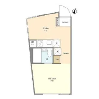 est Largo SHIBUYA【4階】の間取り