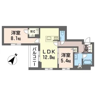 ココル登戸【2階】の間取り