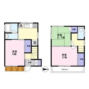 東京都大田区石川町2【一戸建】の間取り