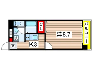 都町小川マンション【6階】の間取り