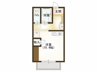 グリーンハートマンション【4階】の間取り