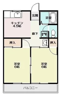 リ・ジュアンA棟(小名浜西君ケ塚町)【2階】の間取り