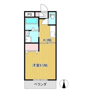 カレントすさい【3階】の間取り