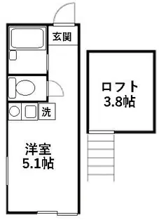ユナイト六浦ジローラモ・カルダーノ【2階】の間取り