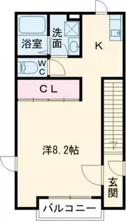 大阪府枚方市禁野本町1【アパート】の間取り