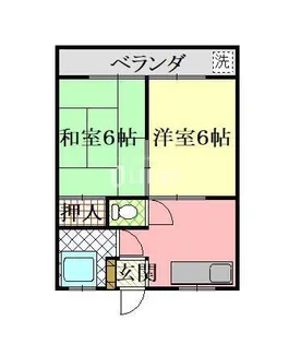 東京都福生市大字福生【アパート】の間取り