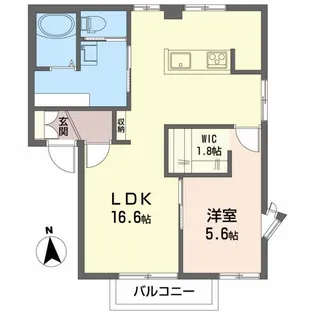 福島県郡山市町東1【アパート】の間取り