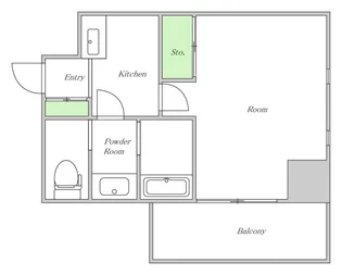 フェアリーコート歌島橋【6階】の間取り