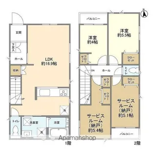 埼玉県さいたま市岩槻区諏訪4【一戸建】の間取り