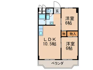 オリンピア 75【6階】の間取り