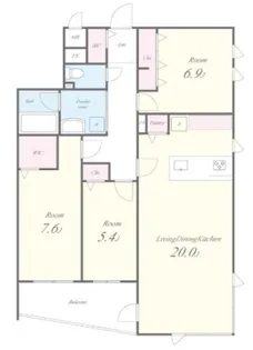 シュタット練馬春日町【2階】の間取り