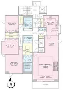 パシフィックハウス麻布台【2階】の間取り