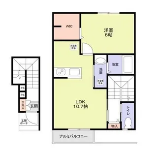 ブランシール山手【2階】の間取り