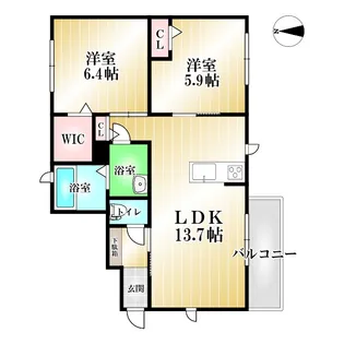 徳島県徳島市佐古六番町【アパート】の間取り