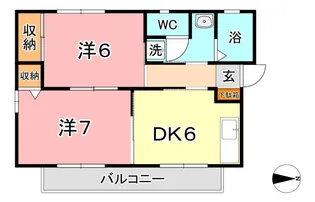 ニングル土倉 D【2階】の間取り