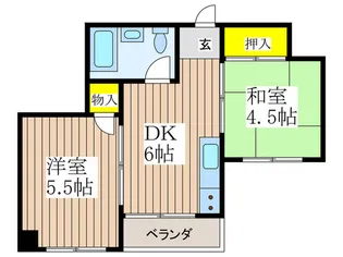 レスポアール久米川【4階】の間取り