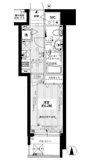 グローベル新大久保マスターゲート【5階】の間取り