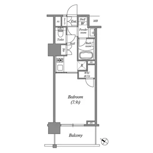 ザ・レジデンス赤坂檜町【4階】の間取り