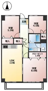 高井ハイツ【5階】の間取り