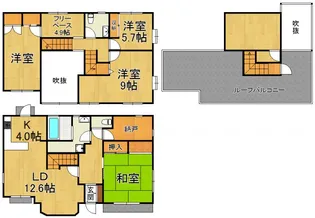兵庫県尼崎市武庫之荘本町2【一戸建】の間取り