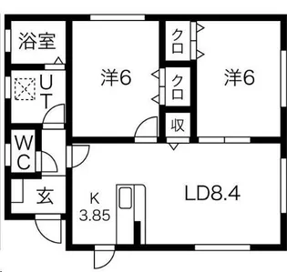 岩手県北上市和賀町藤根18地割【一戸建】の間取り