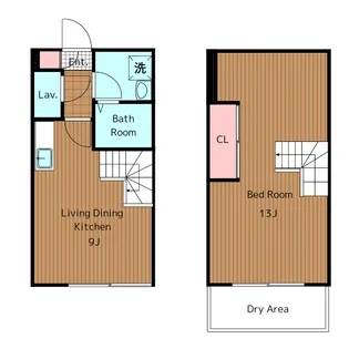 1LDKの間取り画像