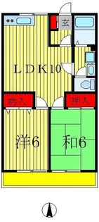 リバーパークKT【1階】の間取り