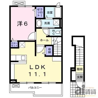 埼玉県朝霞市三原3【アパート】の間取り