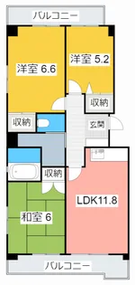 ブライトン・ビラ【3階】の間取り