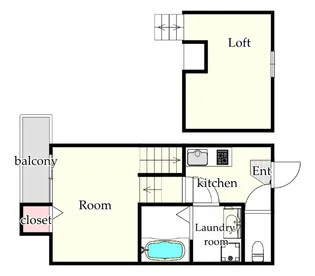 Dolce vita麦野A【1階】の間取り