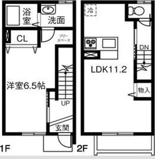 岐阜県羽島郡岐南町徳田4【一戸建】の間取り
