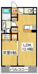 リトル・スカイ【2階】の間取り