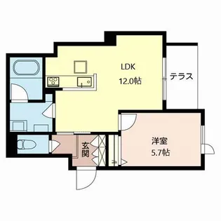 大阪府豊中市本町3【マンション】の間取り